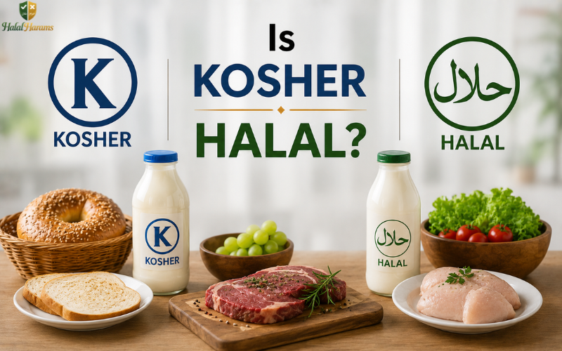 Is kosher halal comparison with halal and kosher food symbols