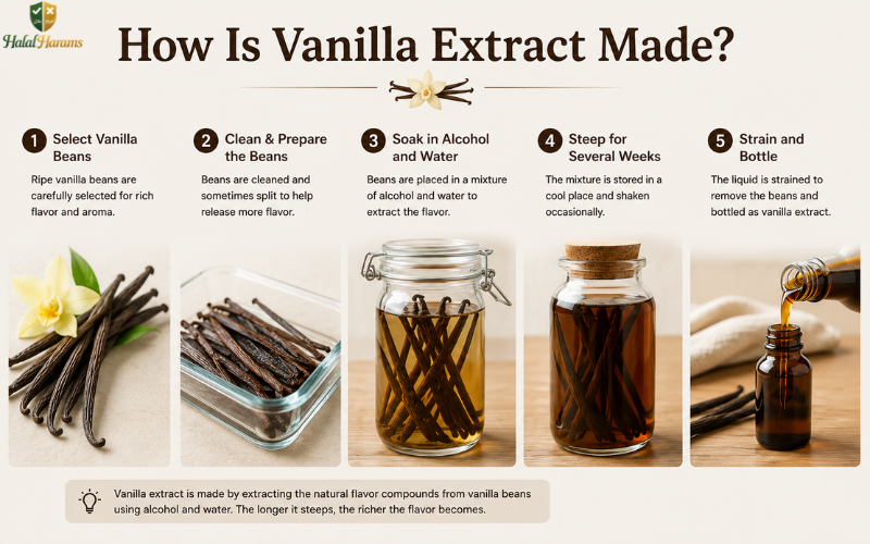 How Is Vanilla Extract Made Infographic
