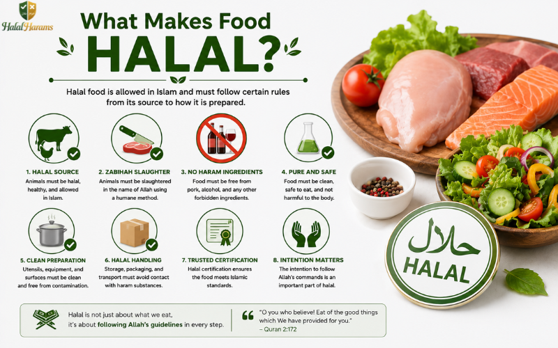 What Makes Food Halal Infographic