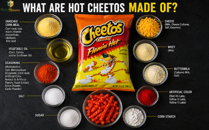 What Are Hot Cheetos Made Of Infographic