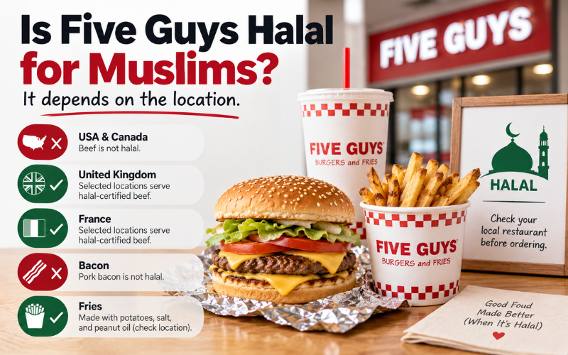 Is Five Guys Halal